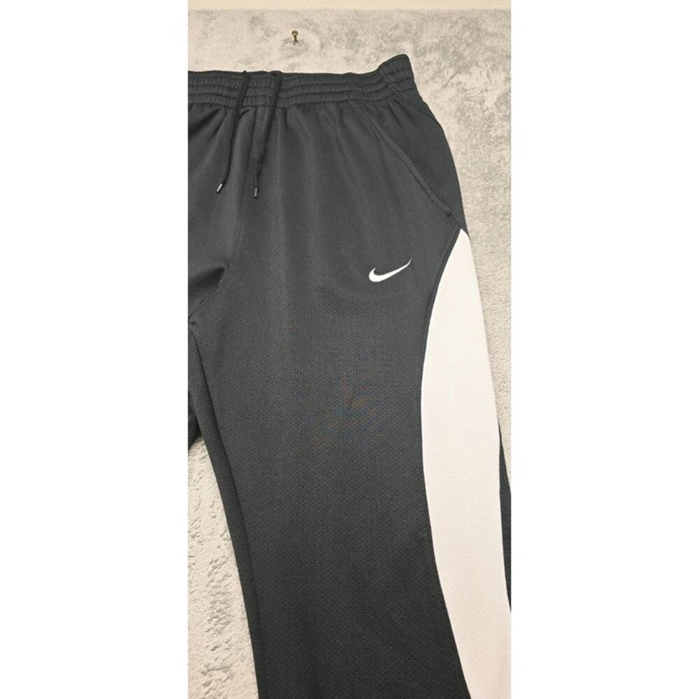 Nike Fit Dry Mens Black Conquer Game Lightweight Leg Snap Y2K Track Pants Size L - Picture 7 of 16